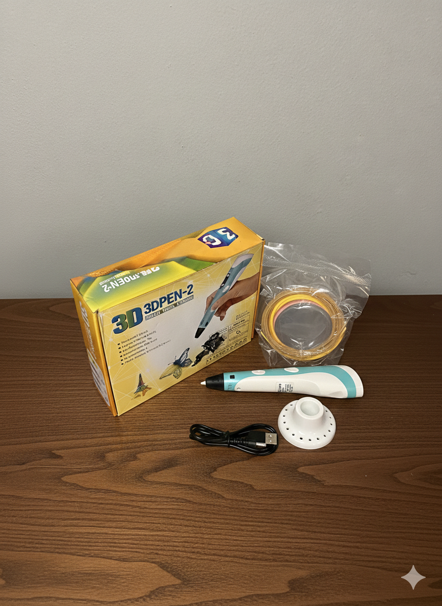 3D Pen-2 Drawing Pen Set – Creative 3D Printing Pen with Filament Refills