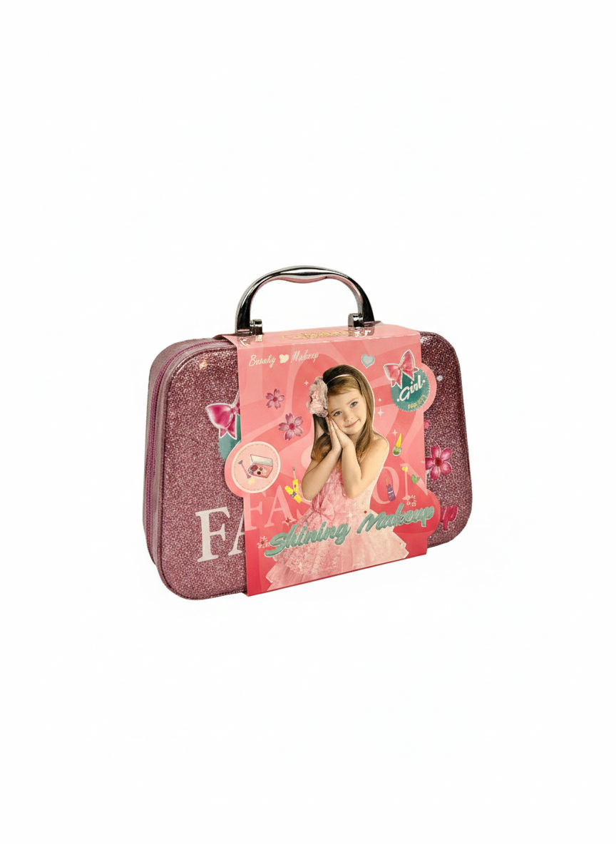 Shining Makeup Kit for Girls – Fashion Beauty Play Set with Carry Case