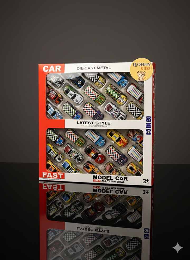 Die-Cast Metal Car Set – Latest Style Racing Collection (25+ Pieces)