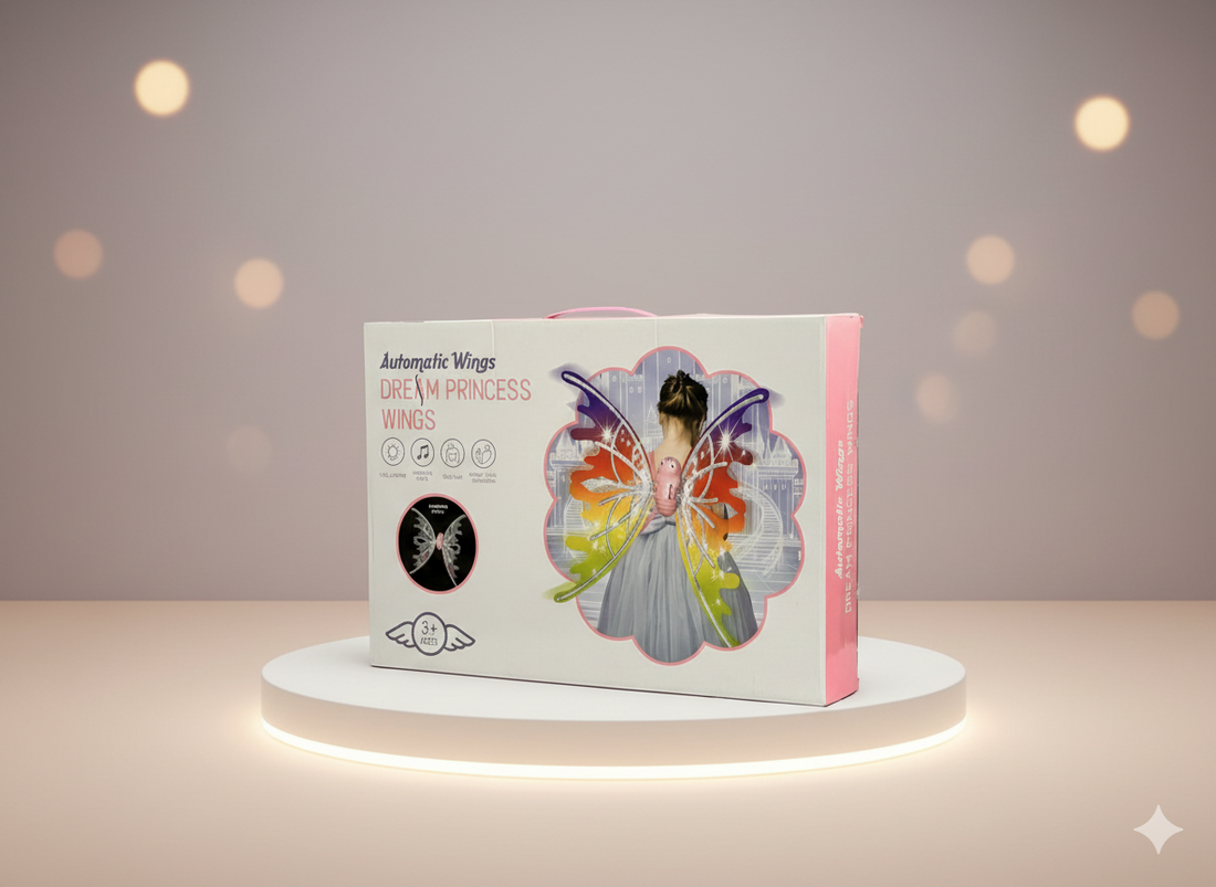 Automatic Wings Dream Princess Wings – Light & Music Fairy Costume Wings
