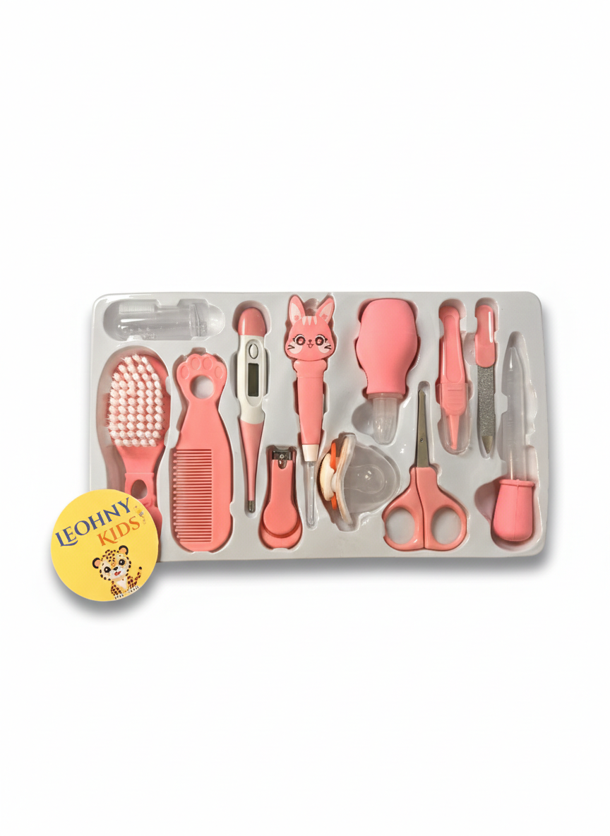 Leohny Kids Baby Care Kit – 10-Piece Grooming & Healthcare Set (0+ Months, BPA-Free)