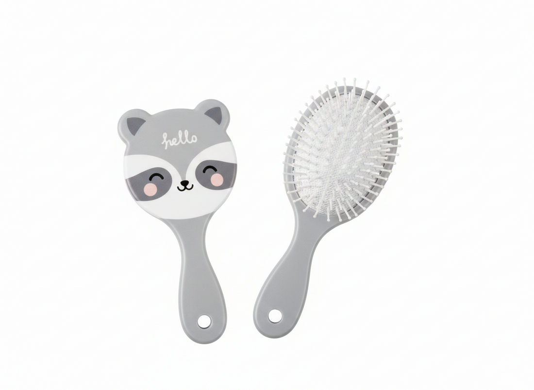 Kiddo Cartoon Panda Hair Brush – Cute Detangling Comb for Kids