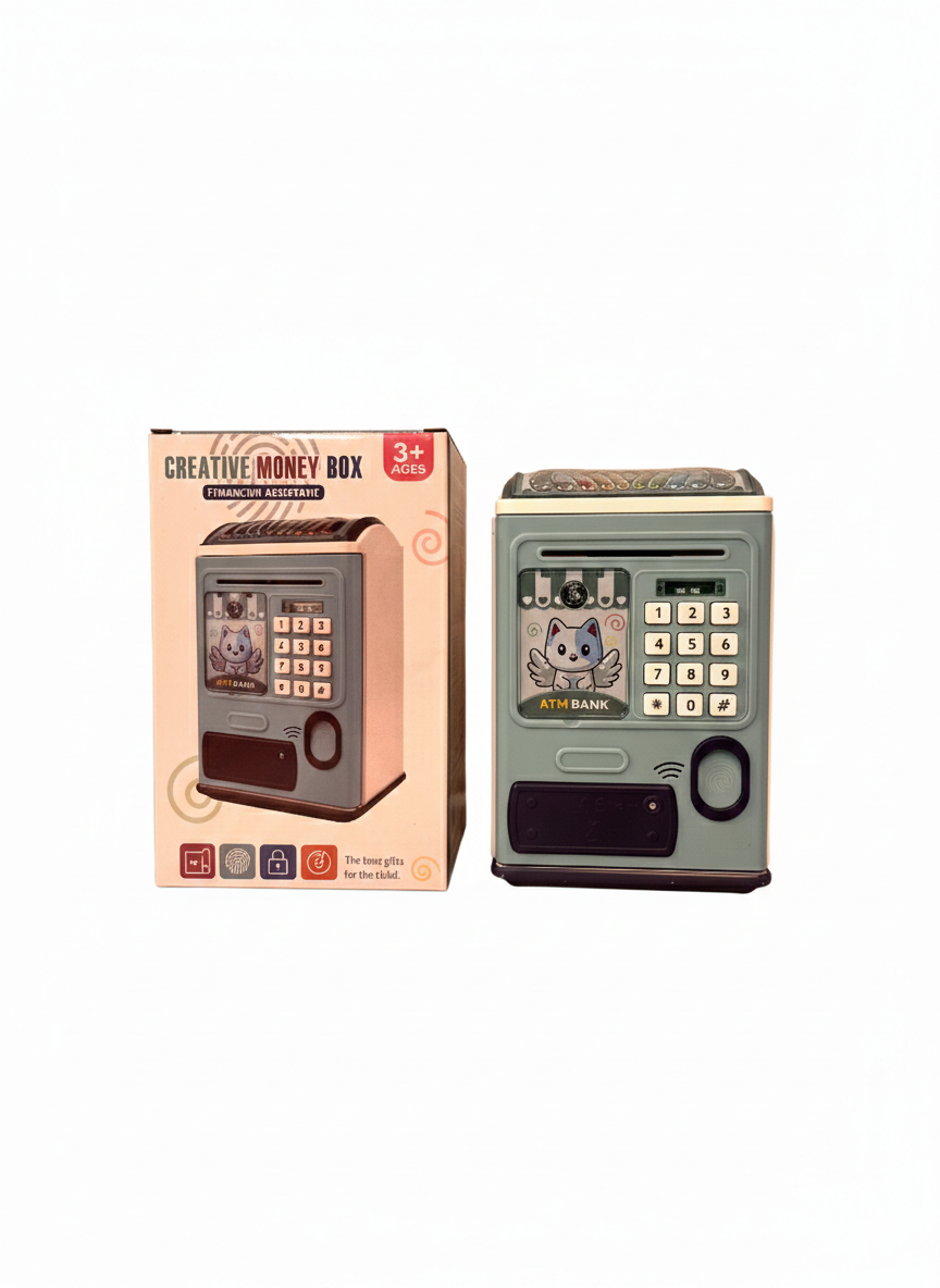 Creative ATM Money Box for Kids – Password Protected Electronic Piggy Bank