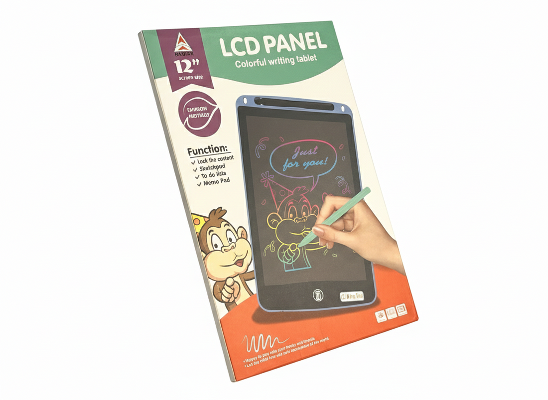 12 Inch LCD Panel Colorful Writing Tablet for Kids – Digital Drawing & Memo Board