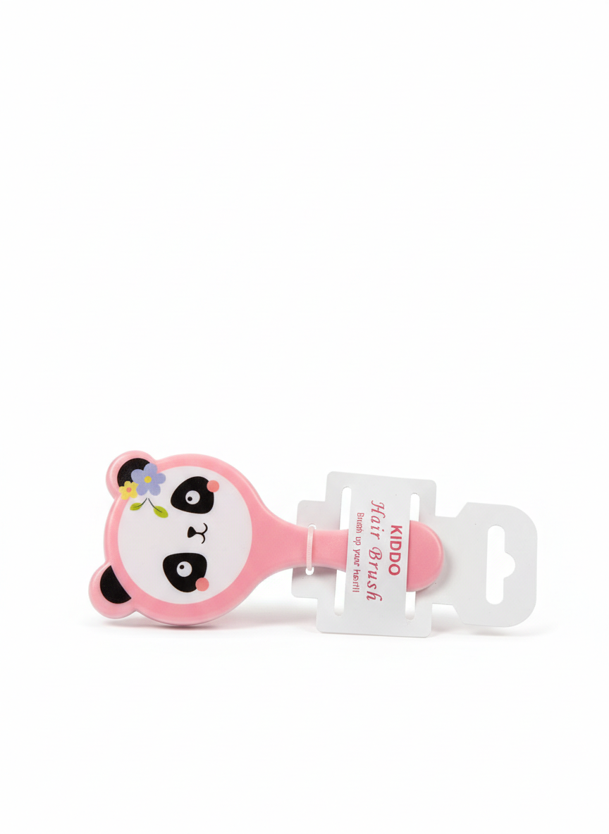 Kiddo Cartoon Panda Hair Brush – Cute Detangling Comb for Kids