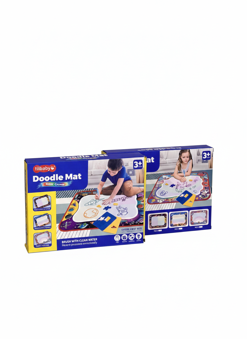 Tiibaby Doodle Mat – Reusable Water Drawing Mat with Magic Pen (3+ Years)