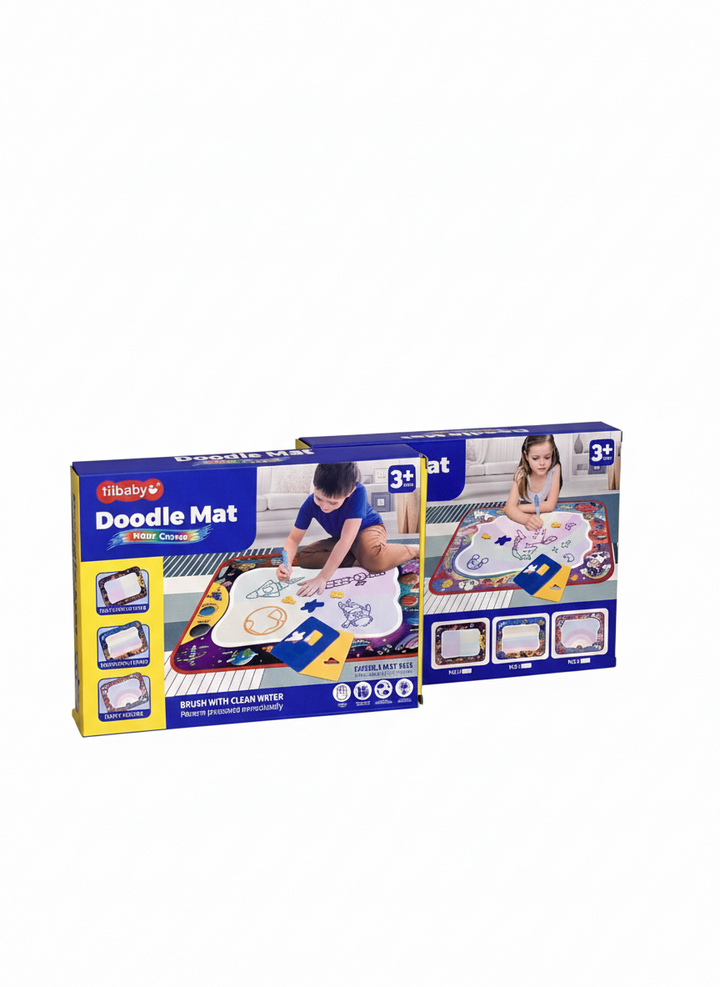 Tiibaby Doodle Mat – Reusable Water Drawing Mat with Magic Pen (3+ Years)