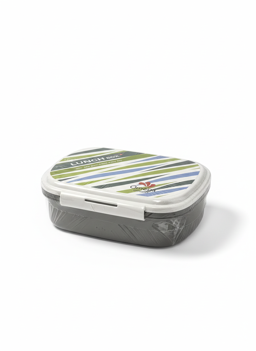 Omega Plastic Food Storage Lunch Box (Multi-Design)