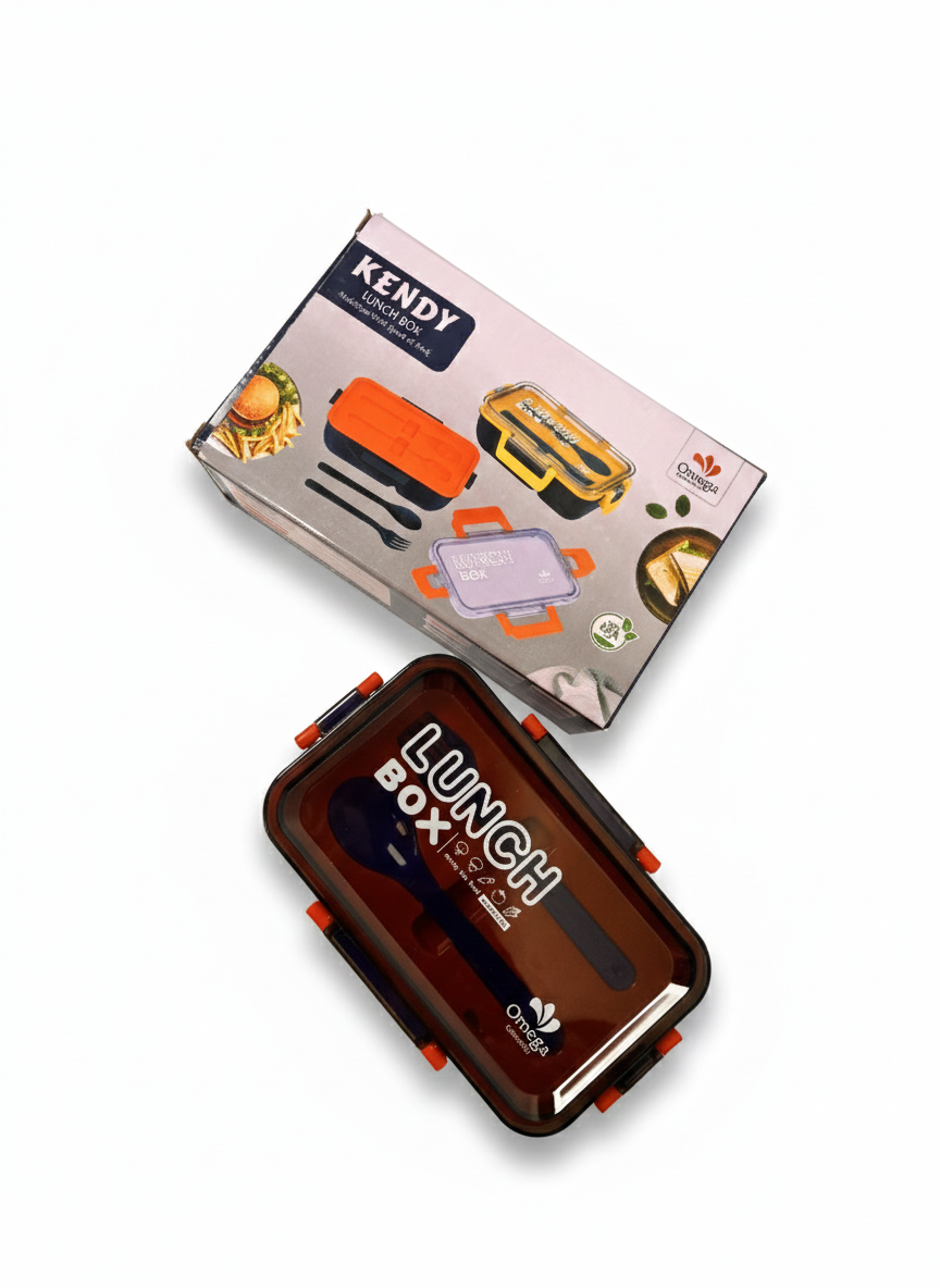 Kendy Lunch Box with Cutlery – Premium Food Storage Container (Omega)