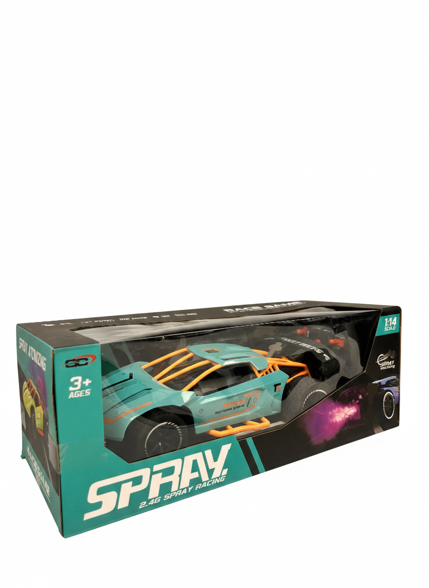 Spray Racing RC Car 1:14 Scale – Remote Control Drift Car with Spray Effect