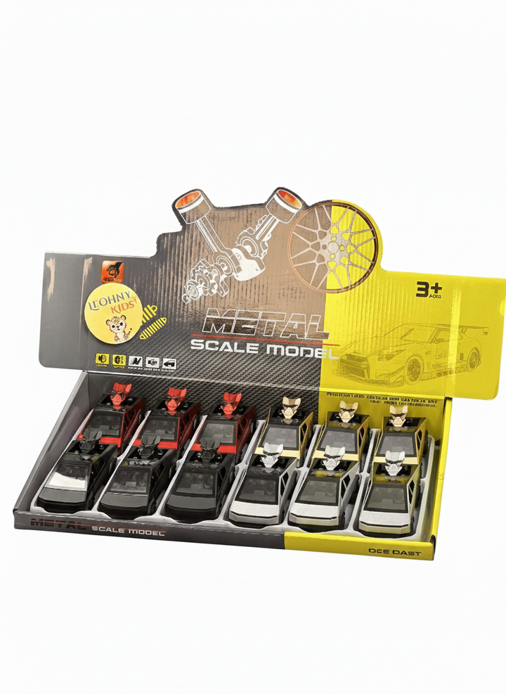 Johnny Kids Metal Scale Model Car Set – Die-Cast Sports Car Collection (3+ Years)