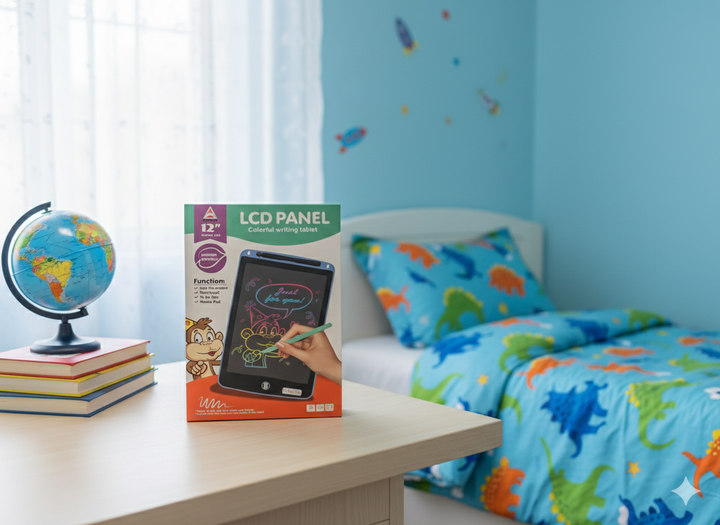 12 Inch LCD Panel Colorful Writing Tablet for Kids – Digital Drawing & Memo Board