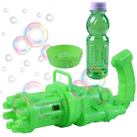 Automatic Bubble Gun Toy with Bubble Solution Bottle – Kids Bubble Blaster (3+ Years)