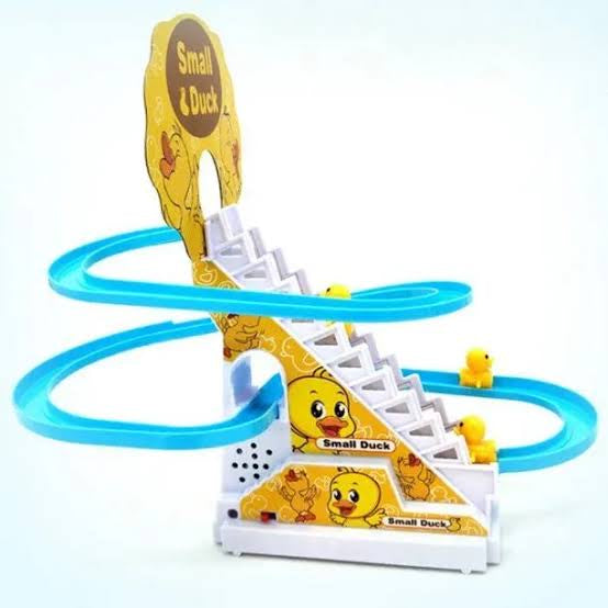 Small Duck Climbing Stairs Toy – Musical Electric Duck Track Set (3+ Years)