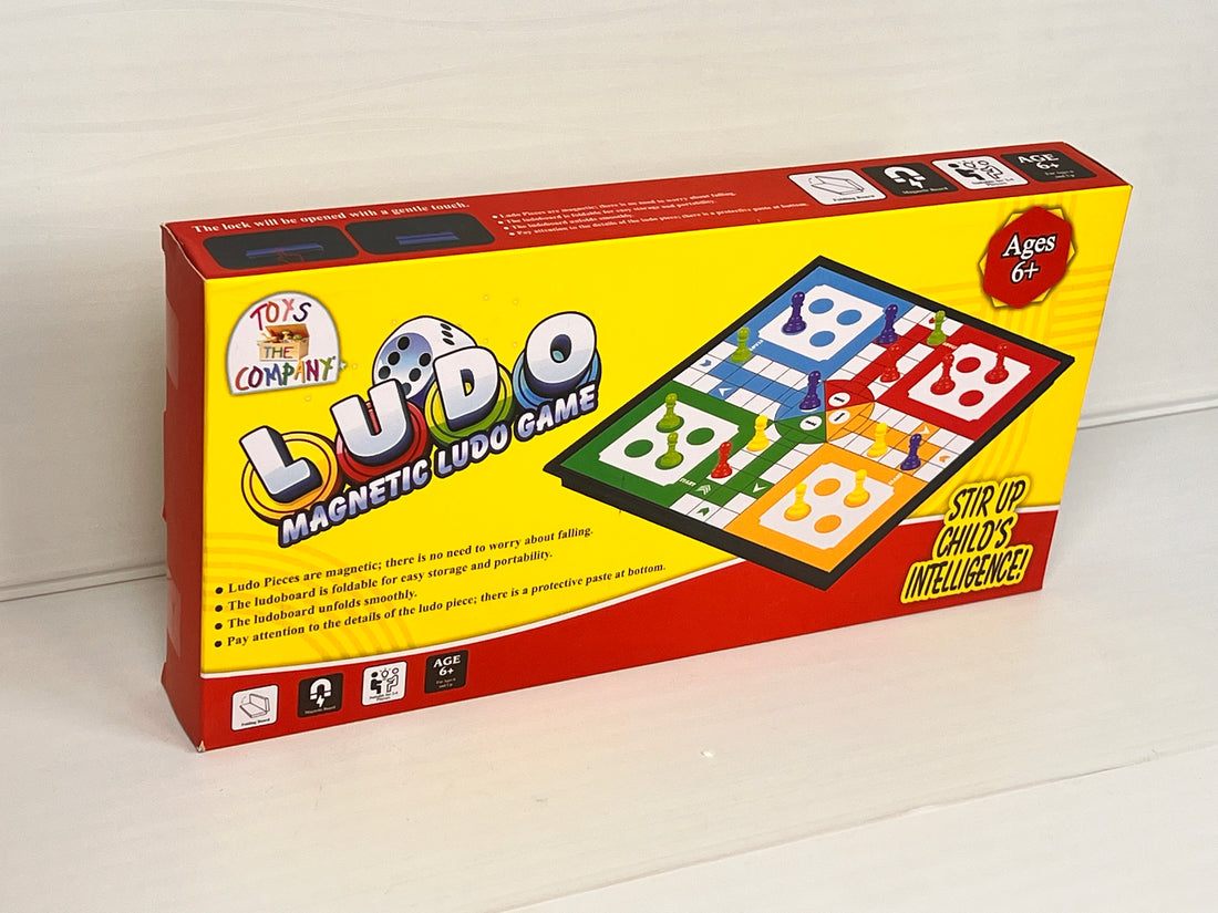 Magnetic Ludo Game – Foldable Travel Board Set for Kids & Family