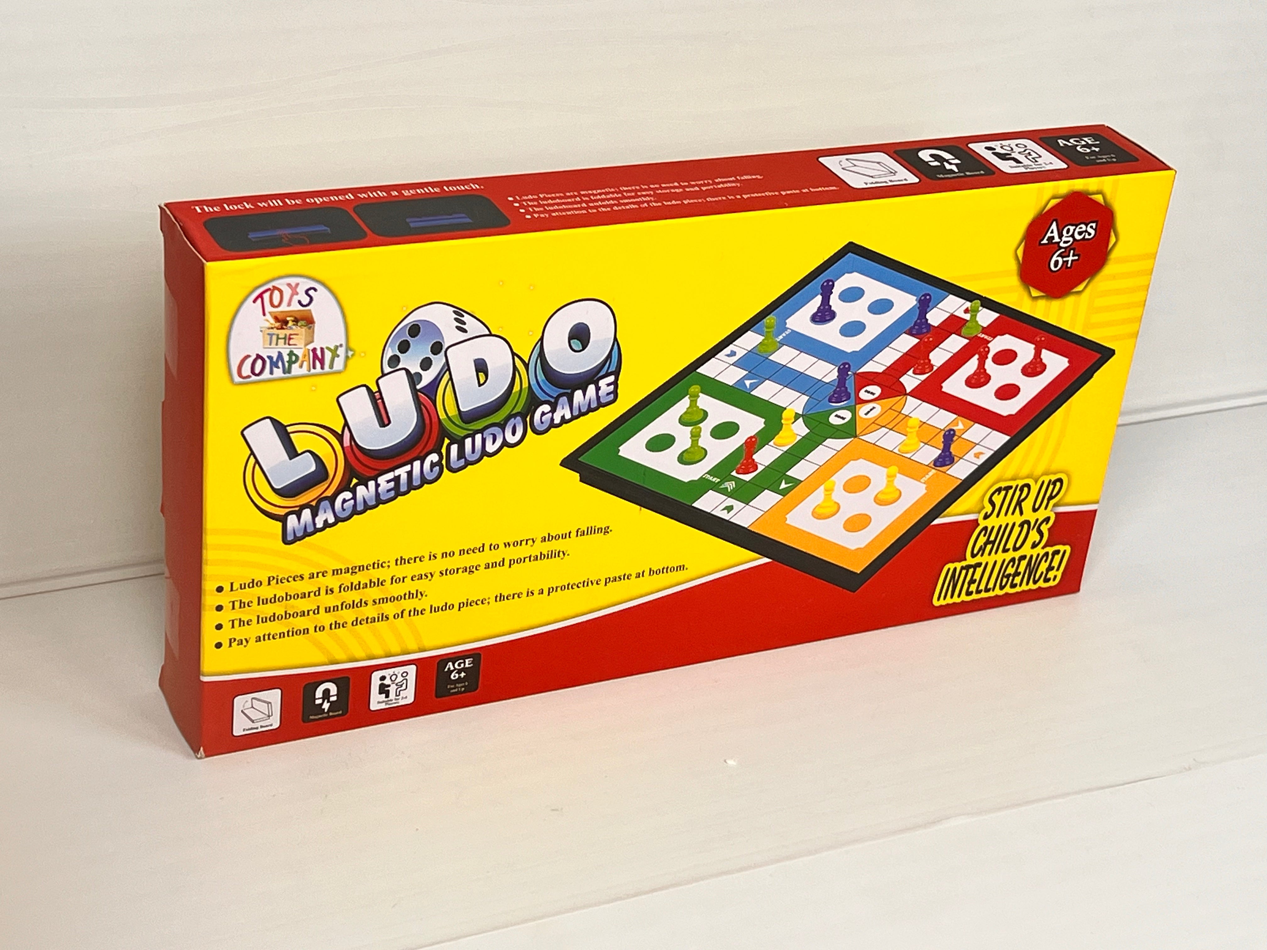 Magnetic Ludo Game – Foldable Travel Board Set for Kids & Family