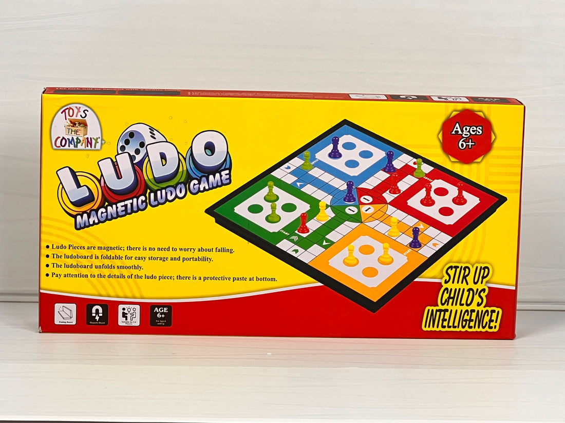 Magnetic Ludo Game – Foldable Travel Board Set for Kids & Family