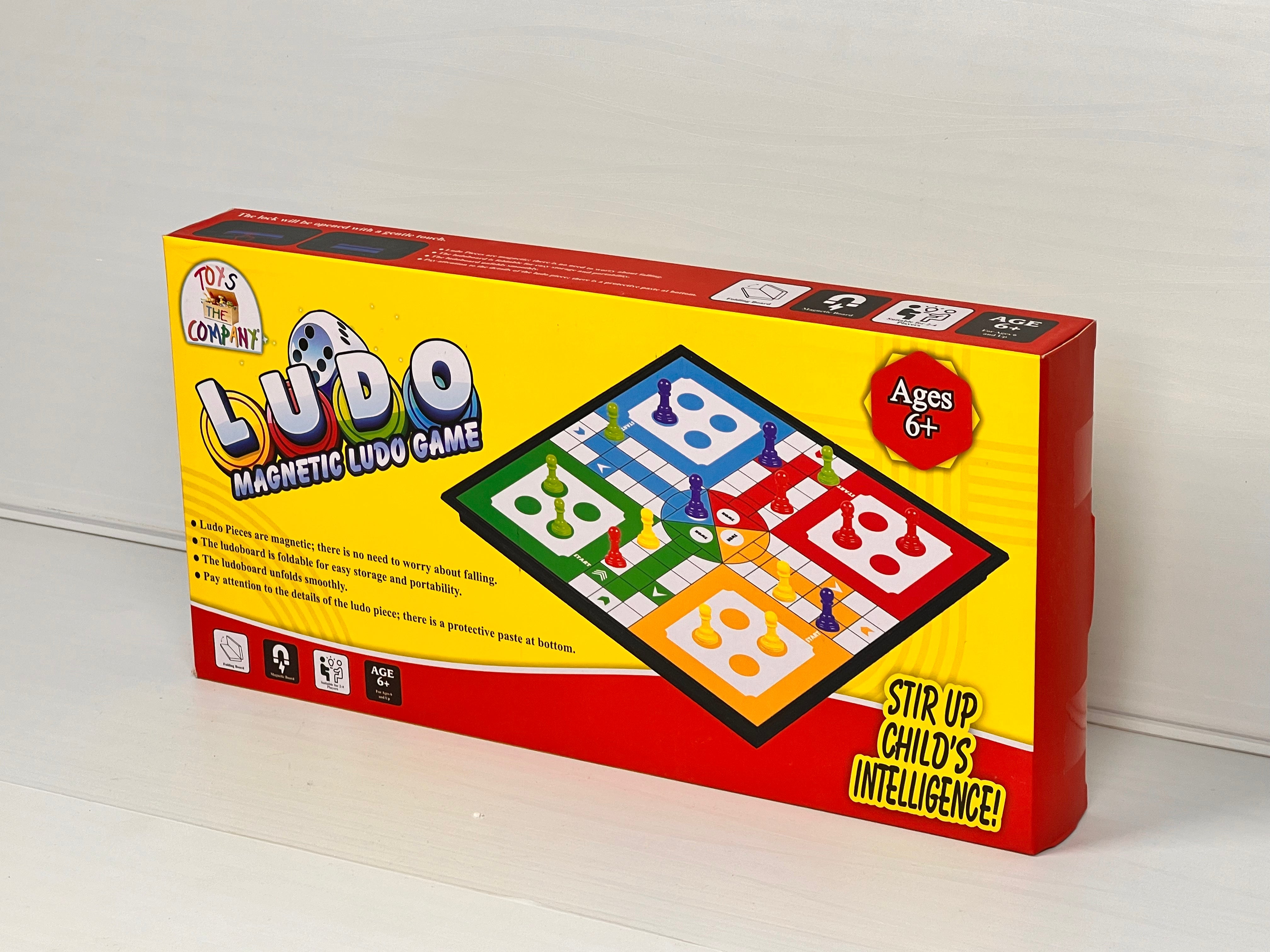 Magnetic Ludo Game – Foldable Travel Board Set for Kids & Family