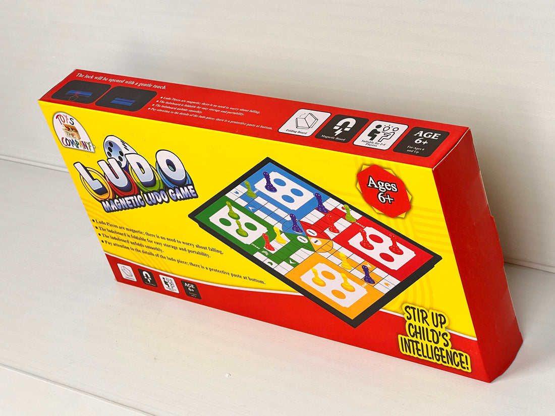 Magnetic Ludo Game – Foldable Travel Board Set for Kids & Family