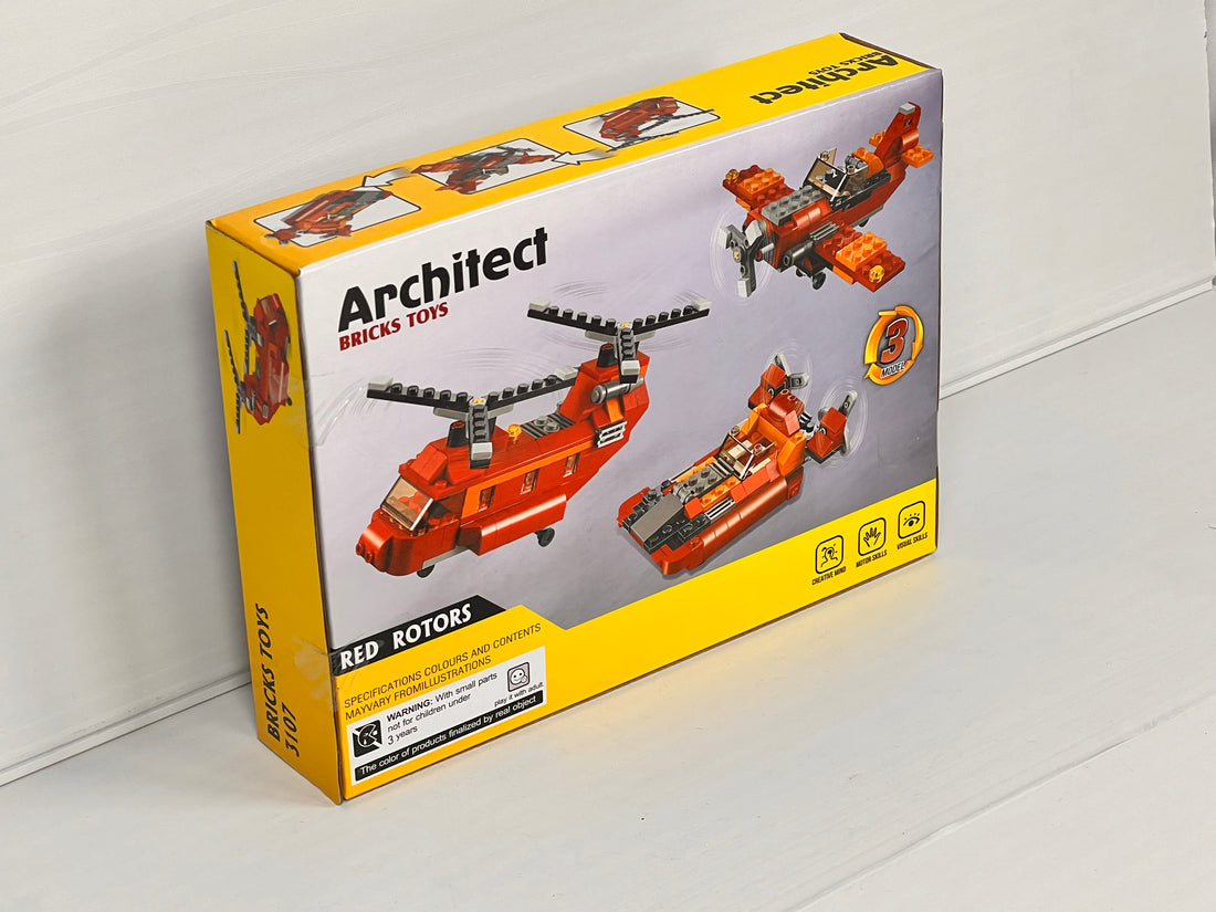 Architect Bricks Toys 3-in-1 Highway Cruiser – 129+ Pcs Building Block Set