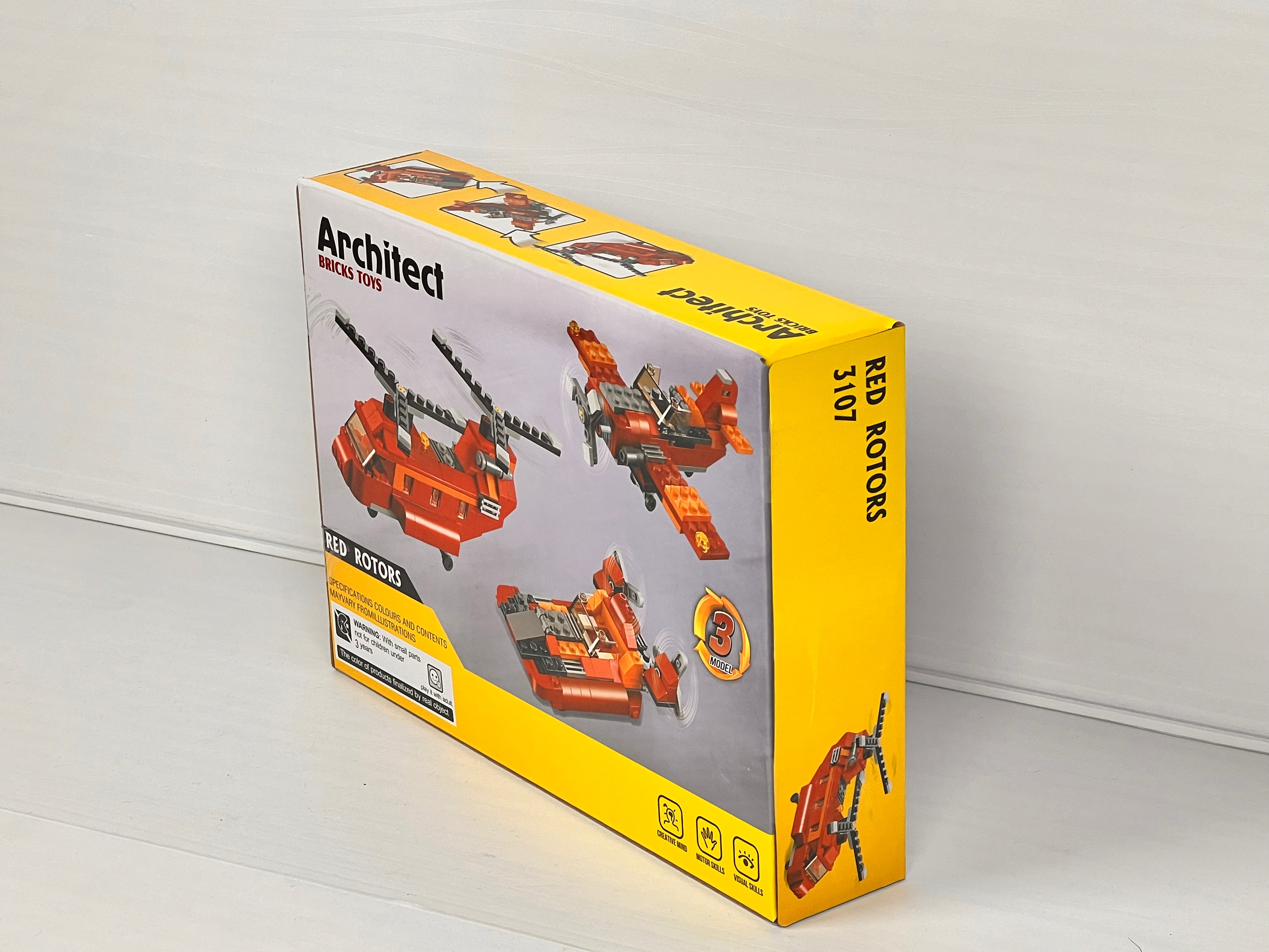 Architect Bricks Toys 3-in-1 Highway Cruiser – 129+ Pcs Building Block Set