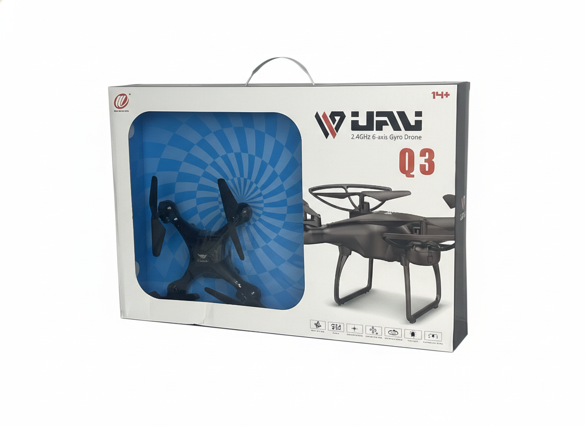 UAV 2.4GHz 6-Axis Gyro Drone – Remote Control Quadcopter (14+ Years)