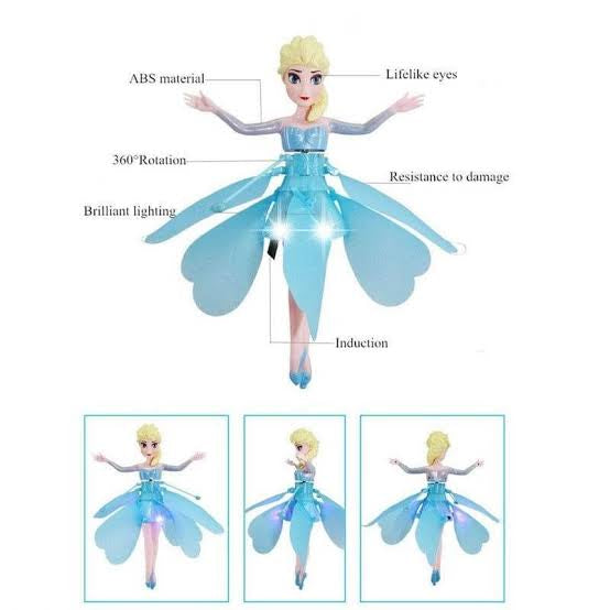 Frozen Flying Fairy Elsa Doll – Magical Infrared Induction Aircraft