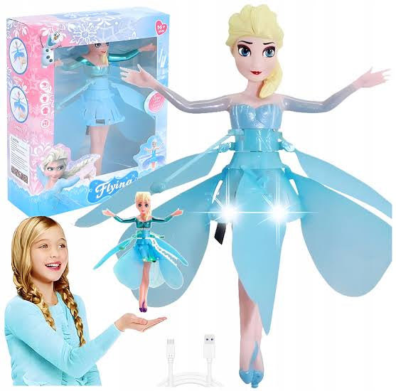 Frozen Flying Fairy Elsa Doll – Magical Infrared Induction Aircraft