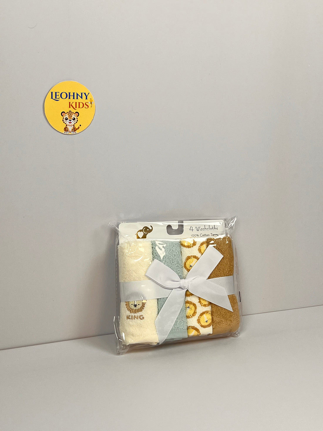 4-Pack Baby Cotton Towels – Soft & Absorbent Washcloth Set