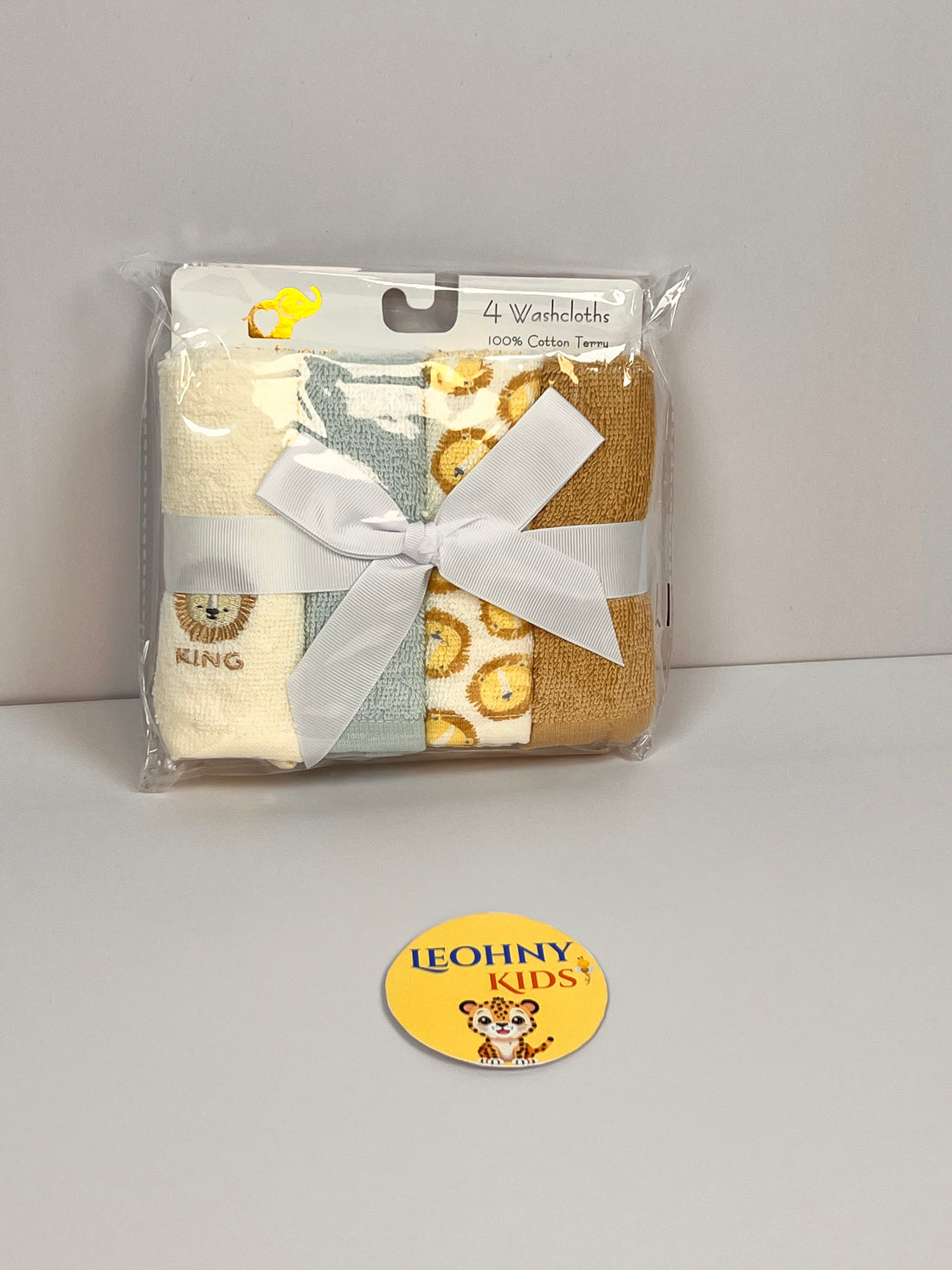 4-Pack Baby Cotton Towels – Soft & Absorbent Washcloth Set