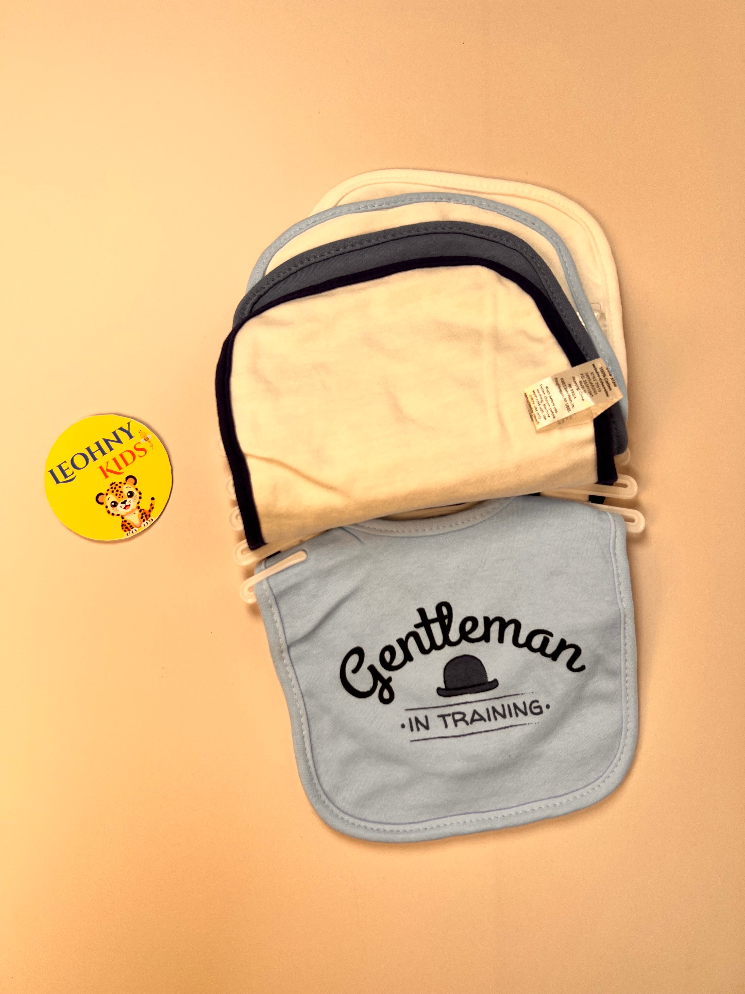 Baby 5-Piece "Little Treasure" Formal Tuxedo & Gentleman Bib Set