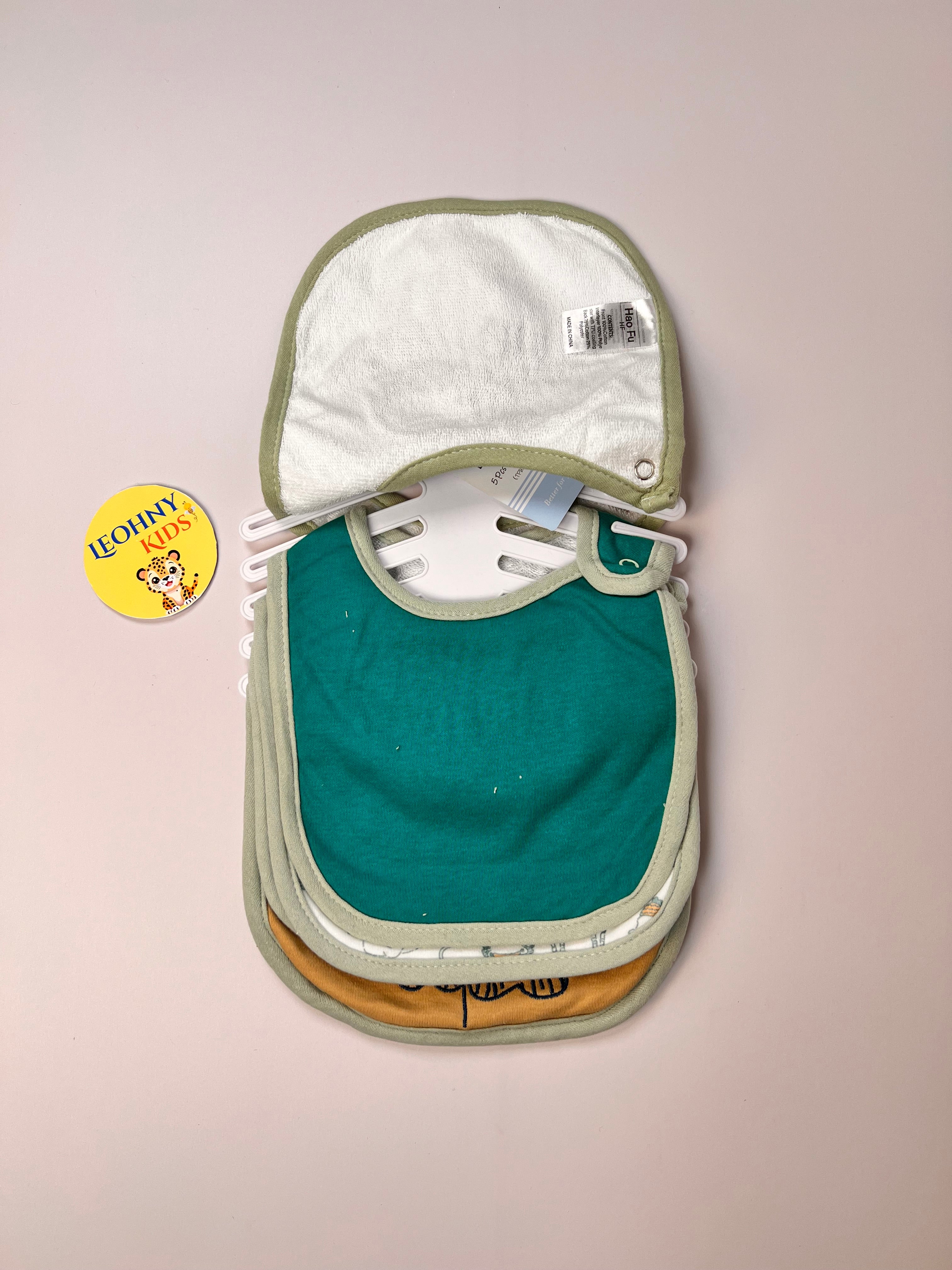 Baby 5-Piece Premium Waterproof Bib Collection