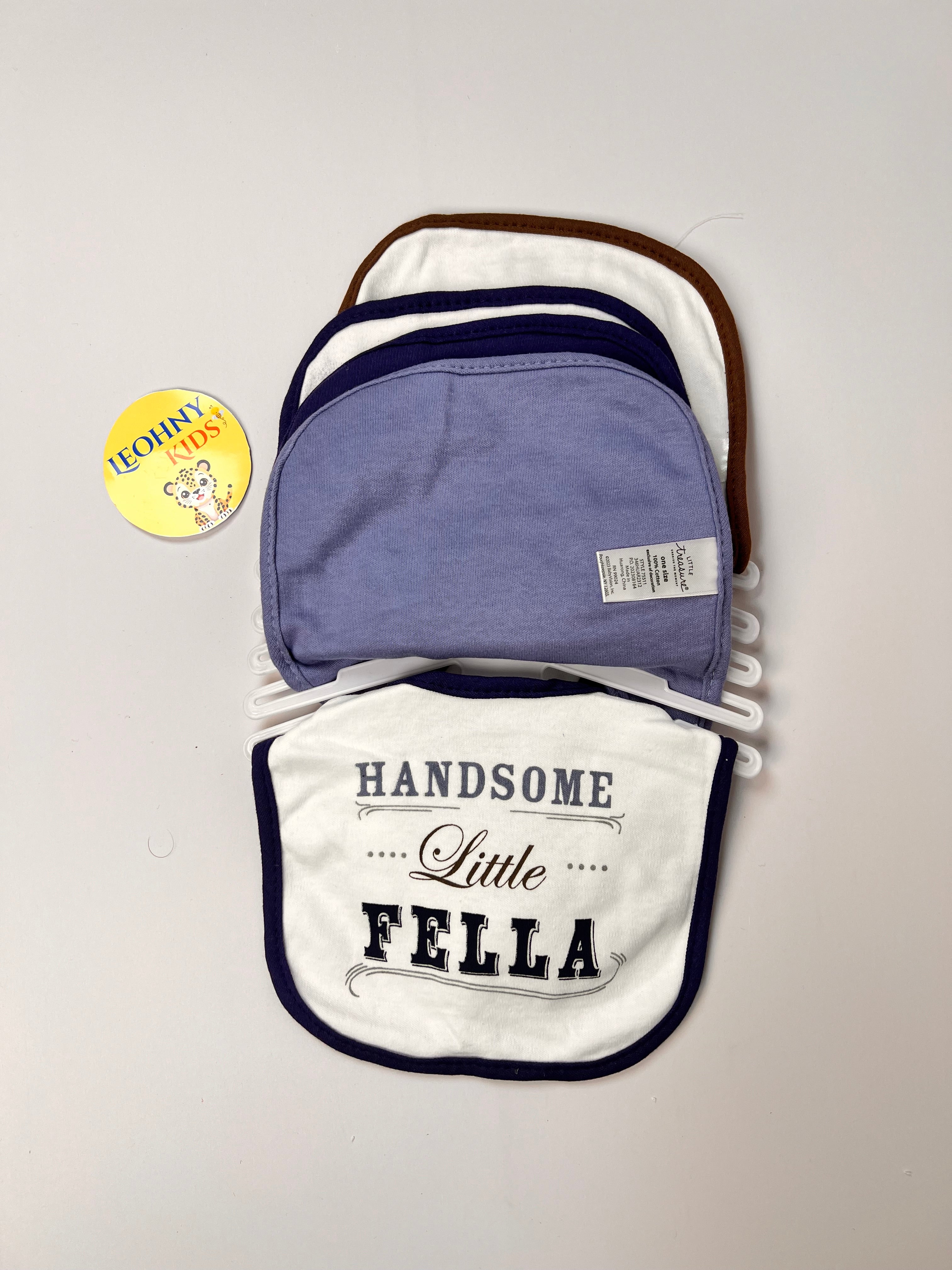 Baby 5-Piece "Little Treasure" Formal Tuxedo & Gentleman Bib Set