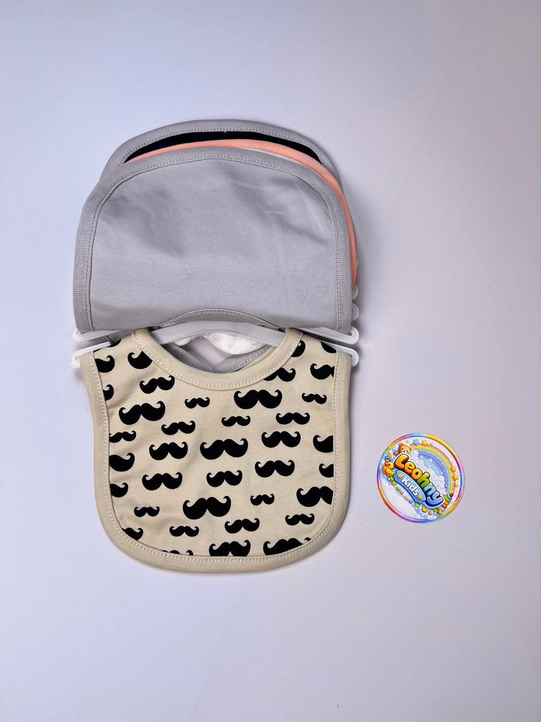 Baby 5-Piece "Happy Mums" Essential Soft-Cotton Bib Set