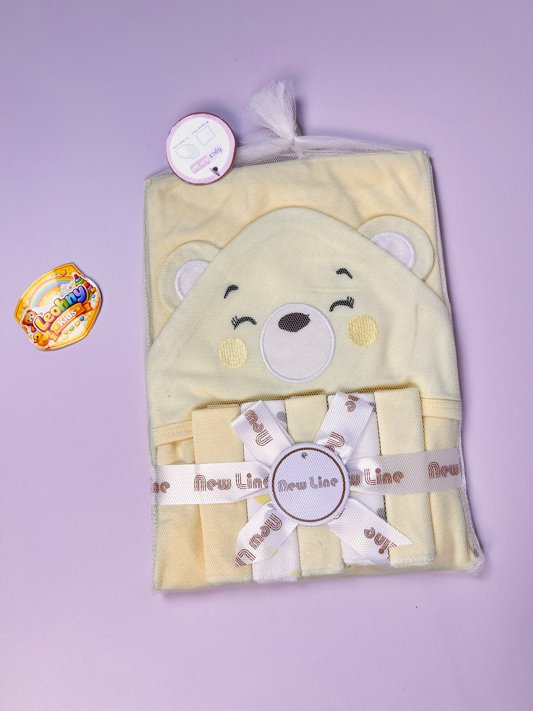 Premium 6-Piece "Happy Bear" Baby Gift Set (Newborn Essentials)