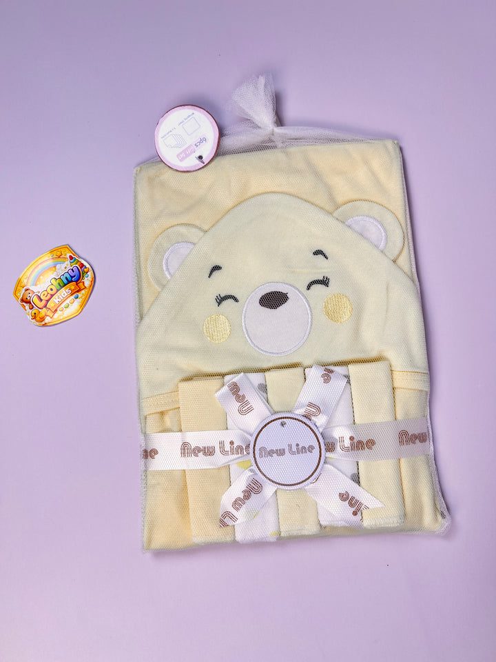 Premium 6-Piece "Happy Bear" Baby Gift Set (Newborn Essentials)