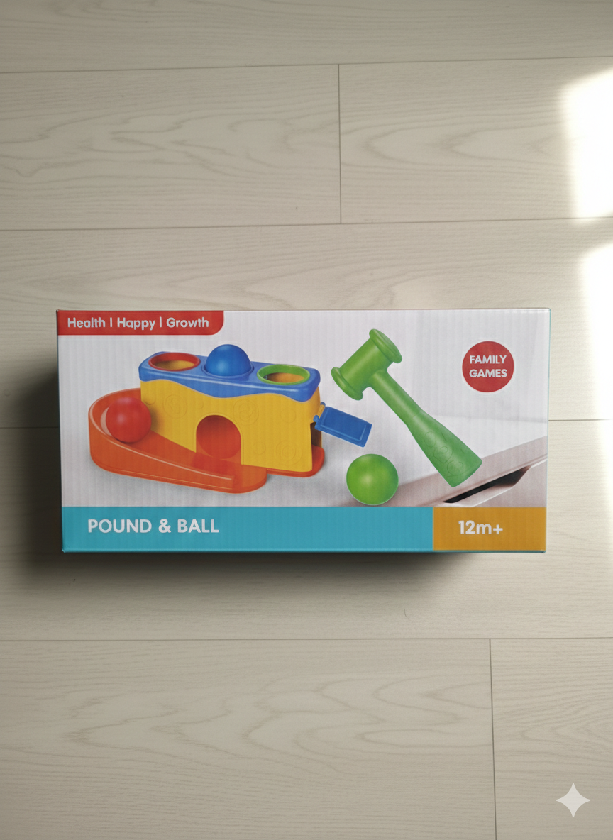 Kids Whack-a-Mole Hammer Toy – Color Matching & Fine Motor Skill Game (3+ Years)