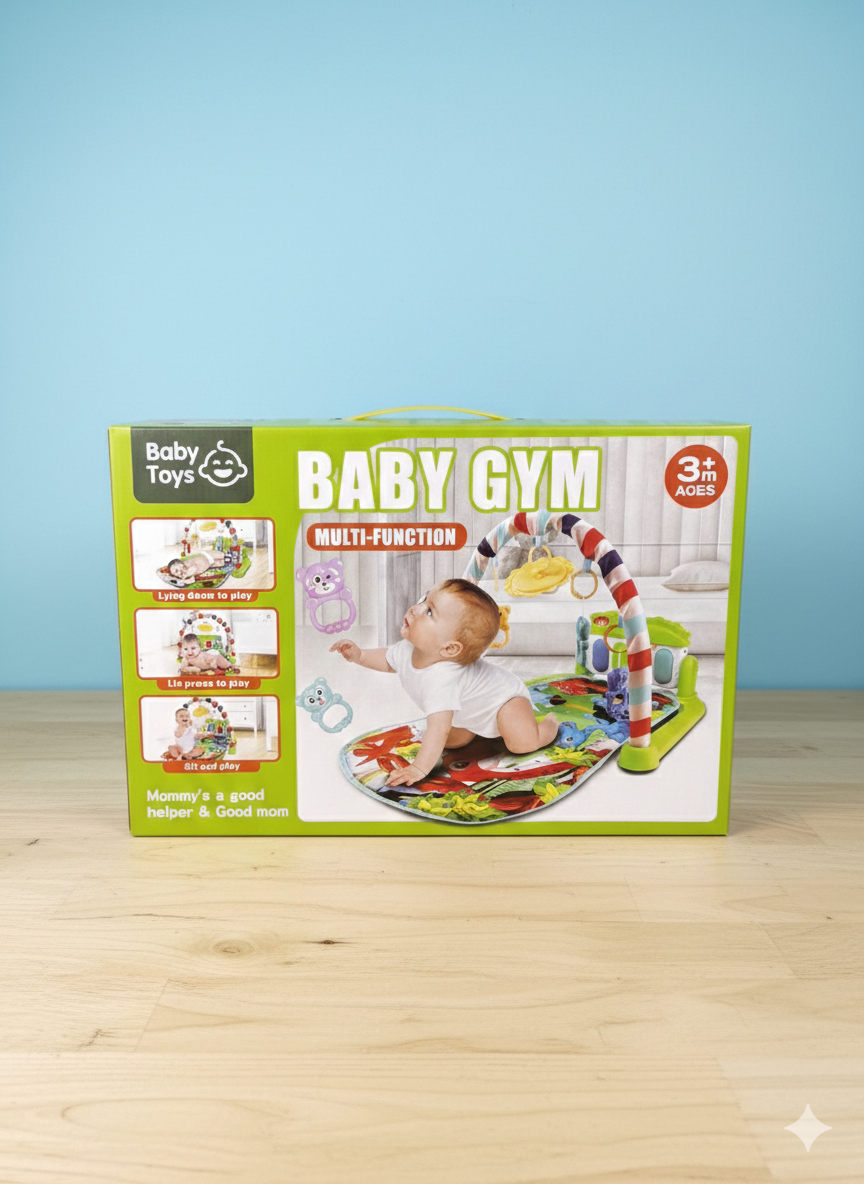 Baby Gym Multi-Function Activity Play Mat – Tummy Time & Development Toy (3+ Months)