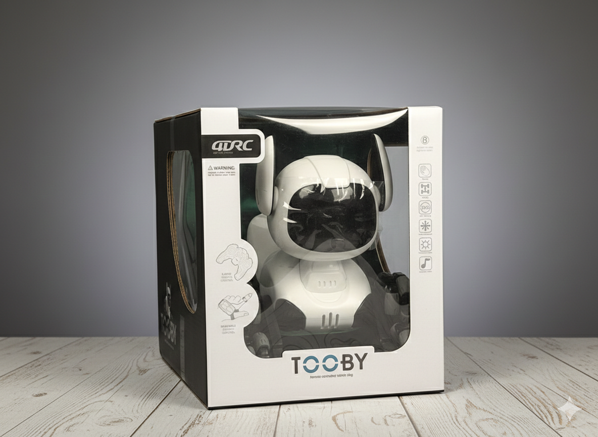 TOOBY Smart RC Robot Dog – Interactive Remote Control Toy with Lights & Music