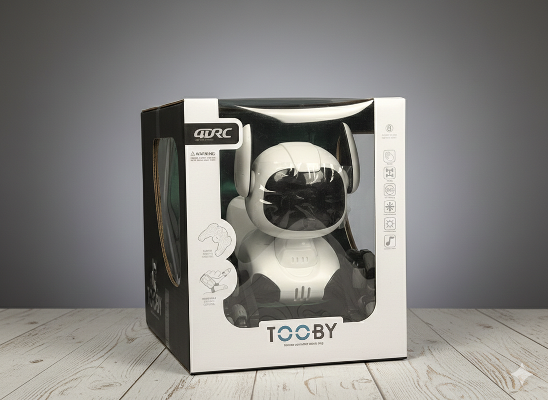 TOOBY Smart RC Robot Dog – Interactive Remote Control Toy with Lights & Music