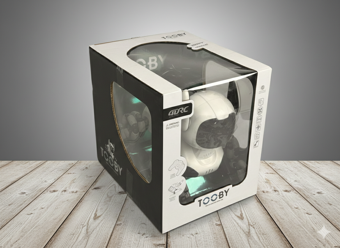 TOOBY Smart RC Robot Dog – Interactive Remote Control Toy with Lights & Music