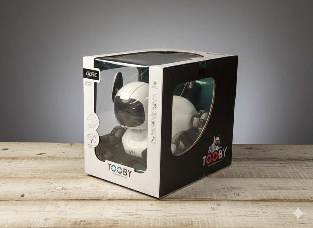 TOOBY Smart RC Robot Dog – Interactive Remote Control Toy with Lights & Music