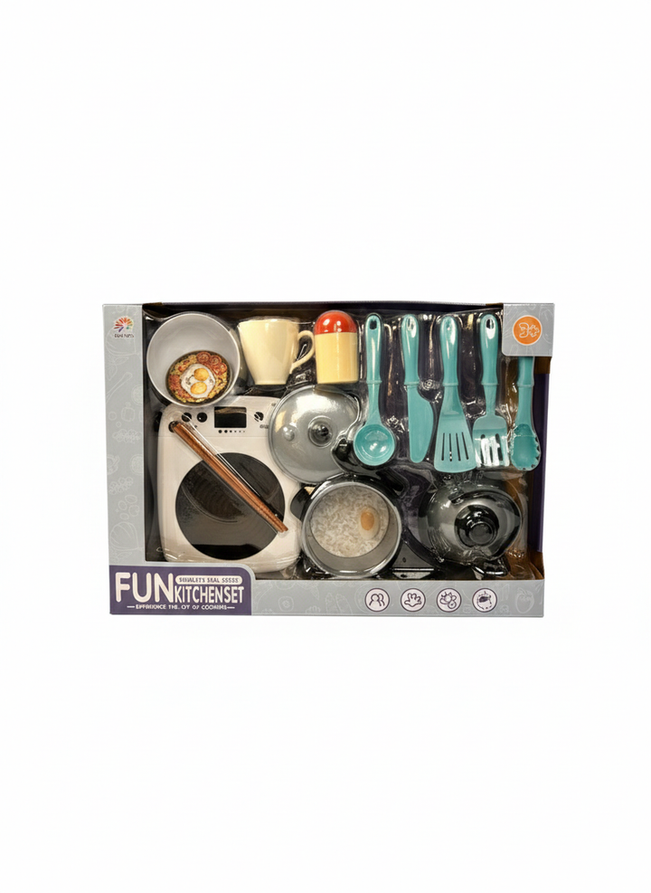 Fun Kitchen Set Toy for Kids – Pretend Play Cooking Set with Utensils & Accessories