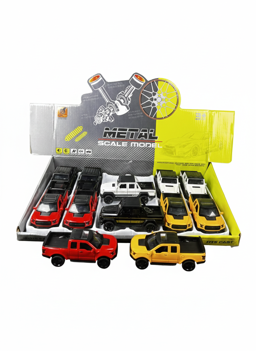 Metal Scale Model Sports Cars Set – Die-Cast Toy Car Collection (3+ Years)