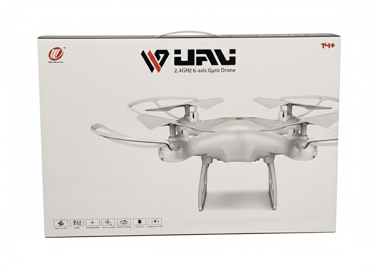 UAV 2.4GHz 6-Axis Gyro Drone – Remote Control Quadcopter (14+ Years)