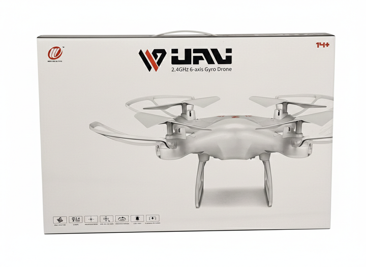 UAV 2.4GHz 6-Axis Gyro Drone – Remote Control Quadcopter (14+ Years)