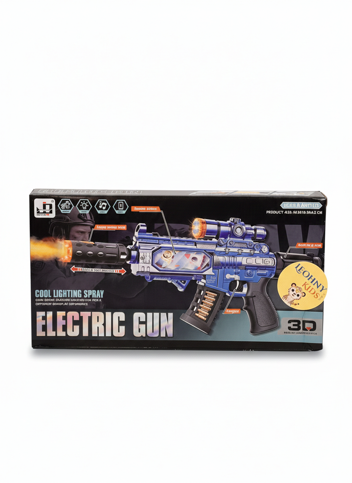 Electric Spray Gun Toy with Lights & Sound – Cool Lighting Action Blaster (3D Effects)