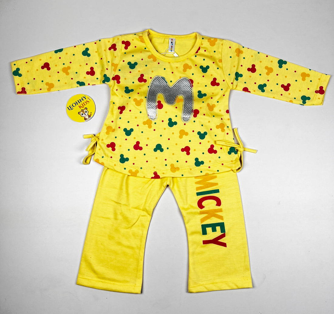 "Mickey Celebration" 2-Piece Vibrant Yellow Set