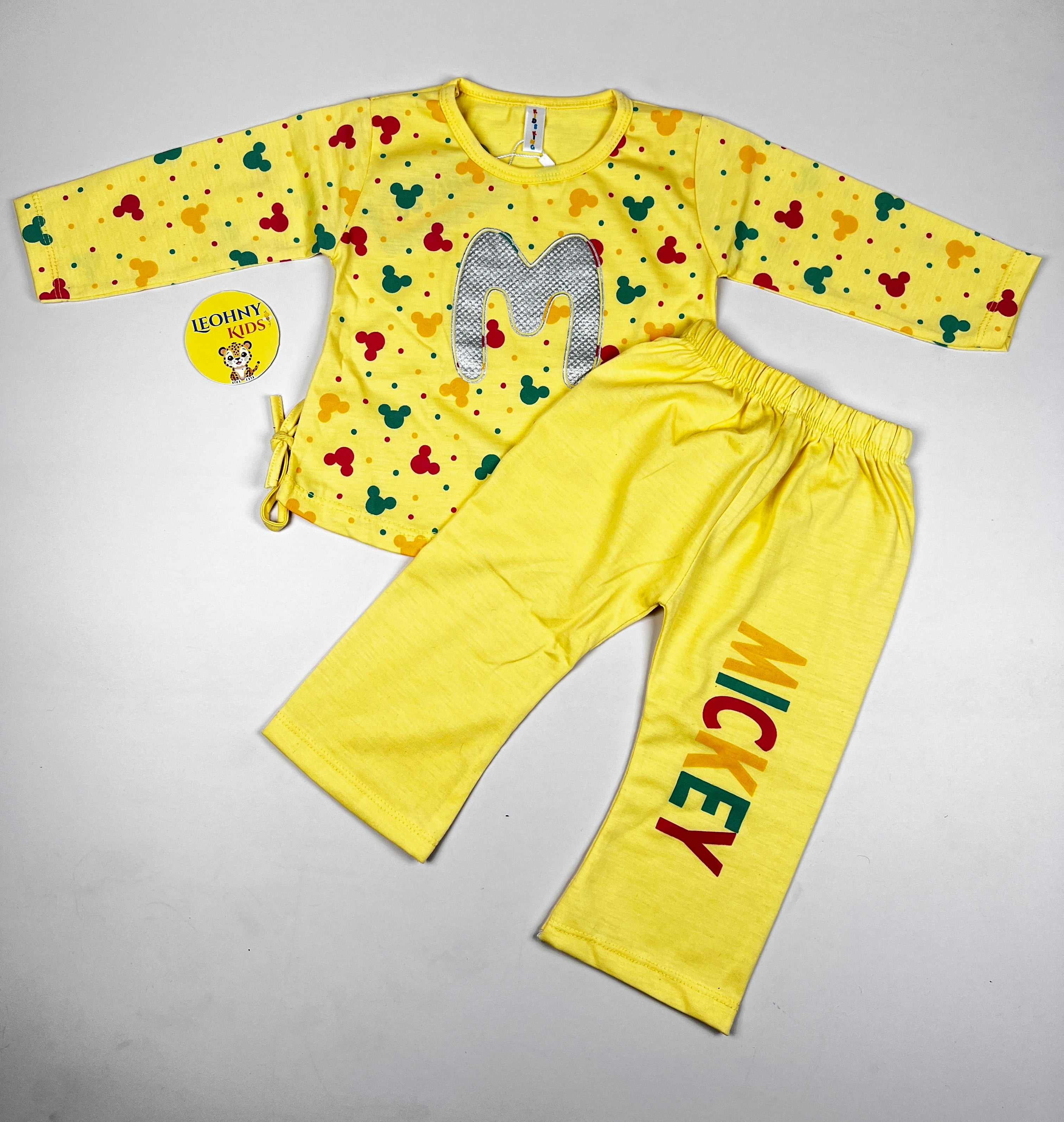 "Mickey Celebration" 2-Piece Vibrant Yellow Set