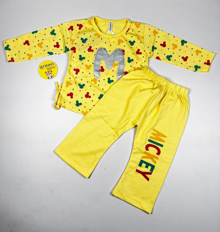 "Mickey Celebration" 2-Piece Vibrant Yellow Set
